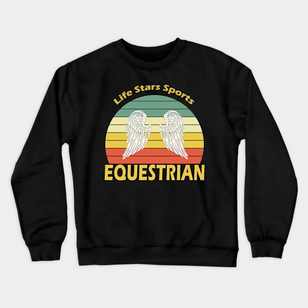 Equestrian Sport Crewneck Sweatshirt by Hastag Pos